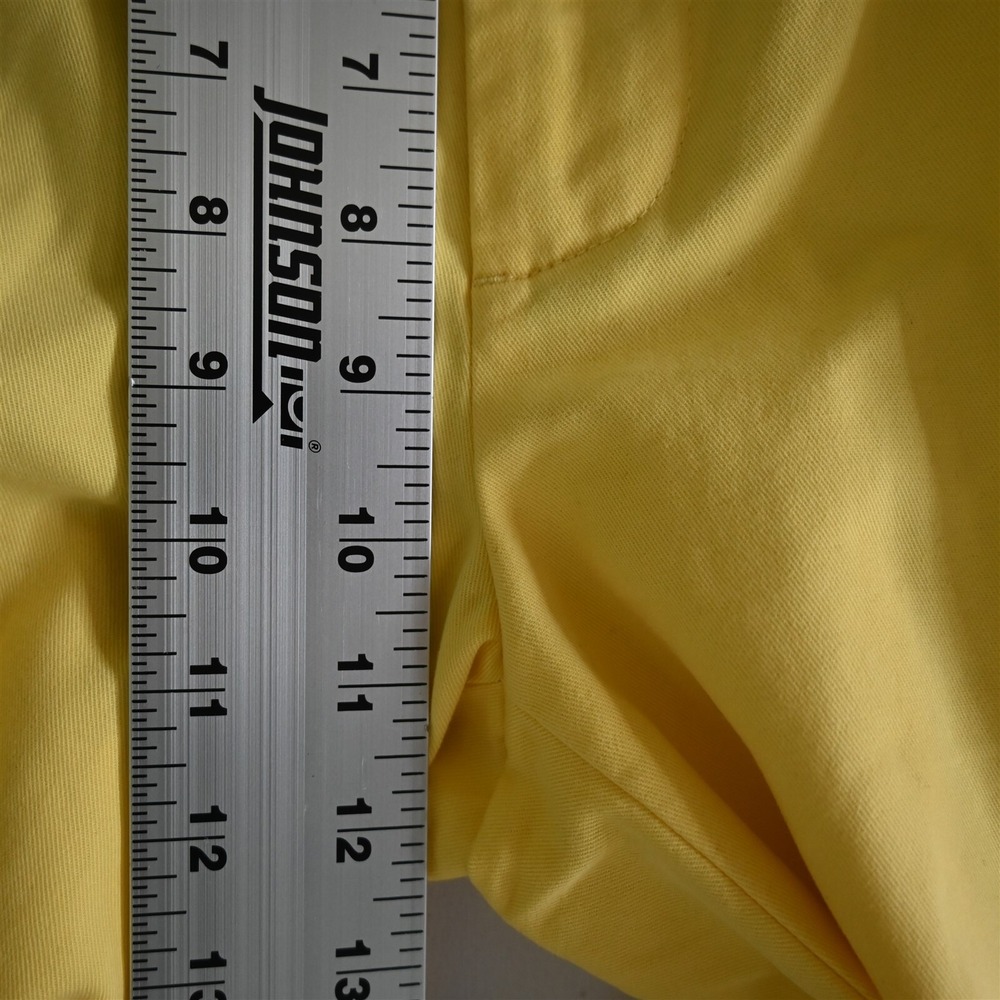 Brooks Brothers 34x32 Yellow 100% Cotton Flat Front 346 Mens Chino Pants - Picture 3 of 9